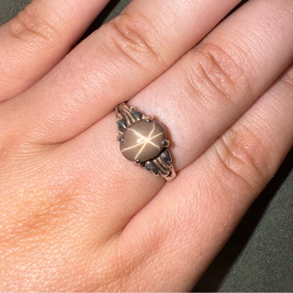 925 Star Sapphire ring